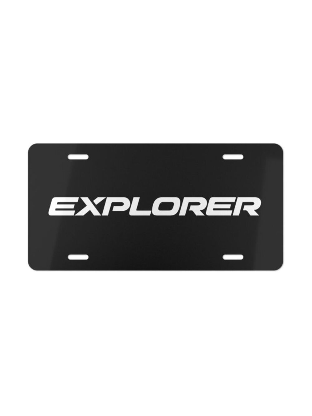 Ford Explorer Car Front License Plate Tag Vanity Style – Auto Metal Aluminum